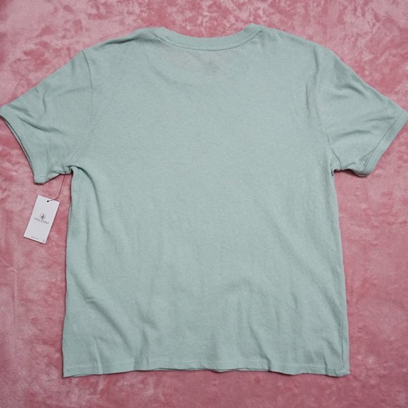 volcom - mint / black logo baby tee - Picture 6 of 6